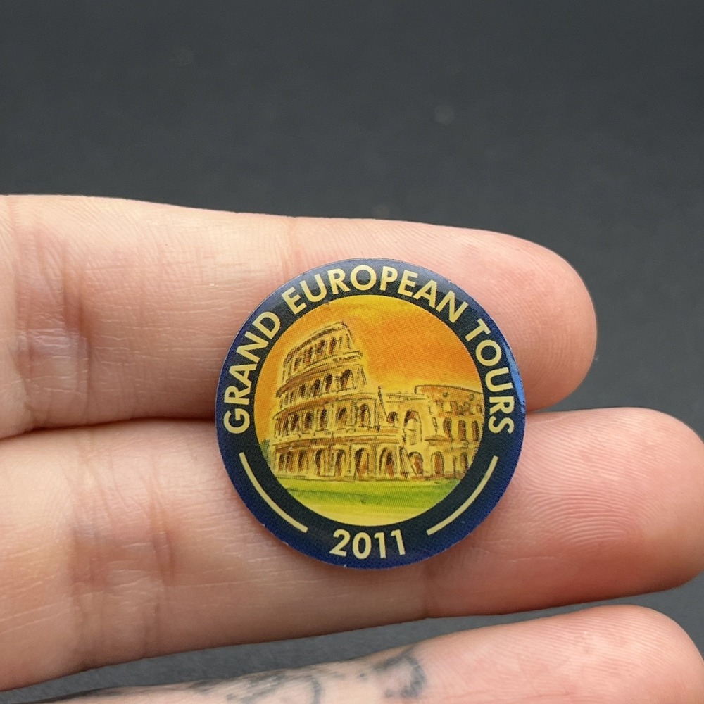 2011 Grand European Tours Coliseum Rome Italy‎ Lapel Hat Pin